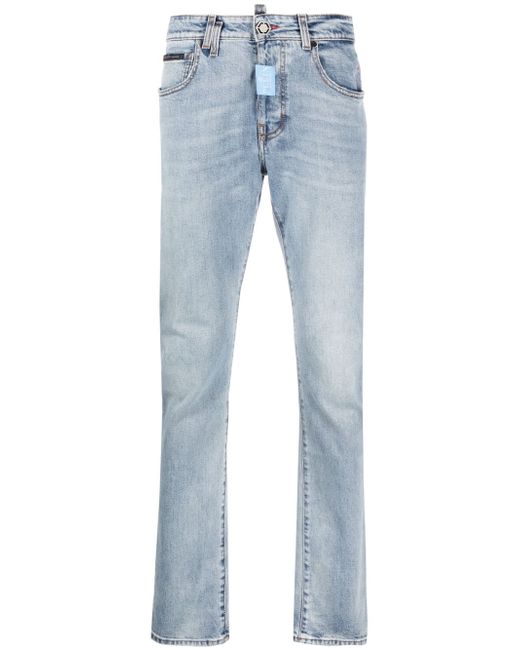 Philipp Plein Supreme logo-plaque straight-leg jeans