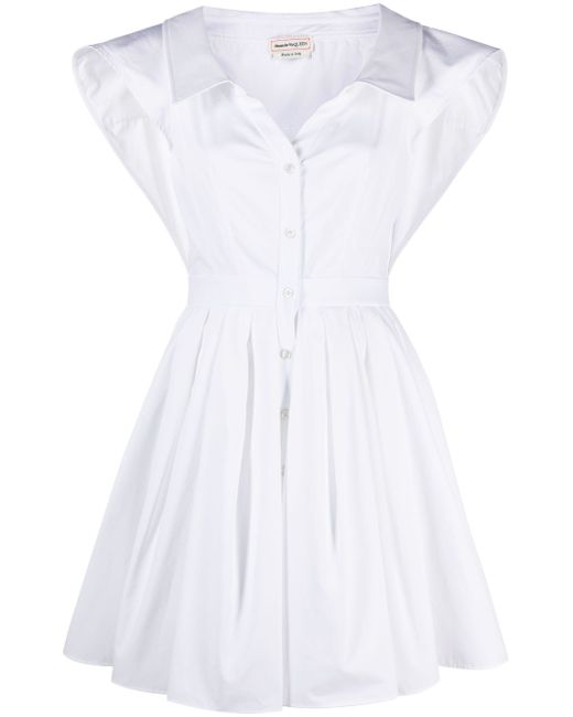 Alexander McQueen short-sleeve cotton shirtdress