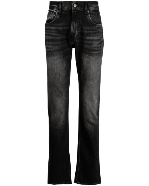 7 For All Mankind straight-leg washed jeans