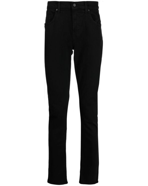 7 For All Mankind straight-leg slim-cut jeans