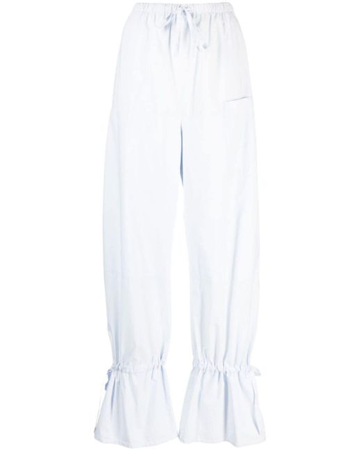 Lemaire drawstring-fastening parachute trousers