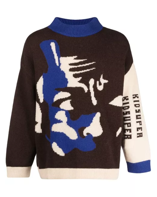 KidSuper Jazz Club intarsia-knit sweatshirt