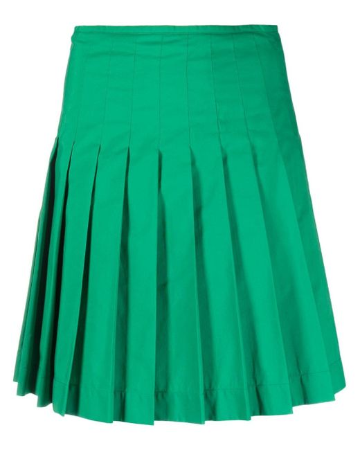 Maison Kitsuné fully-pleated above-knee skirt