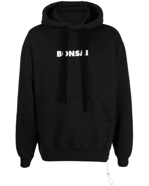 Bonsai logo-print cotton hoodie