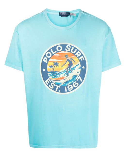 Polo Ralph Lauren slogan-print cotton T-shirt