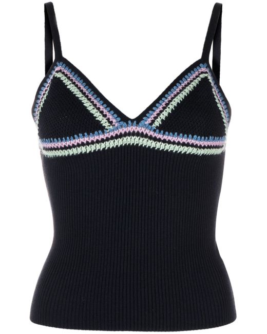 Chloé spaghetti straps knitted top