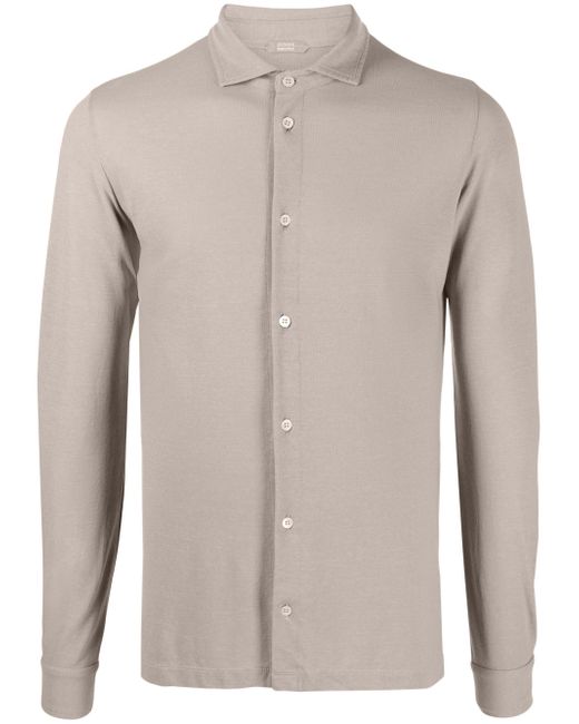 Zanone long-sleeve cotton shirt