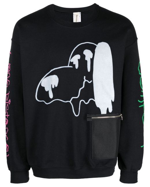 Westfall graphic-print ribbed sweatshirt