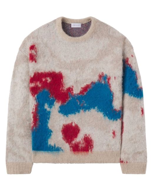 John Elliott mohair jacquard knitted sweater