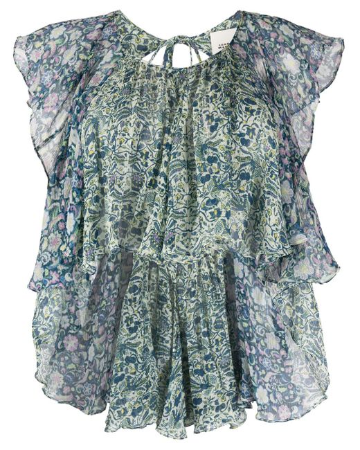 Isabel Marant floral-print silk blouse