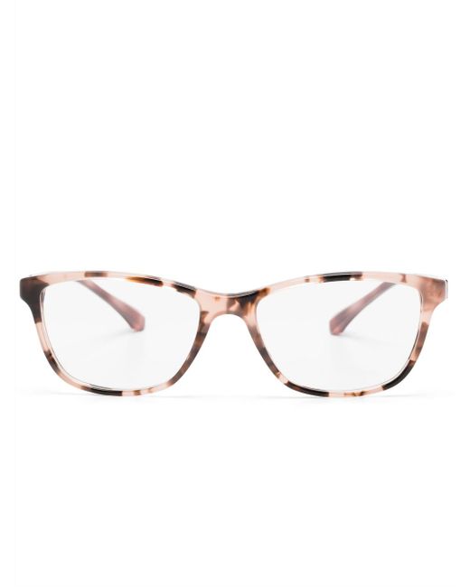 Emporio Armani graphic-print square frames glasses