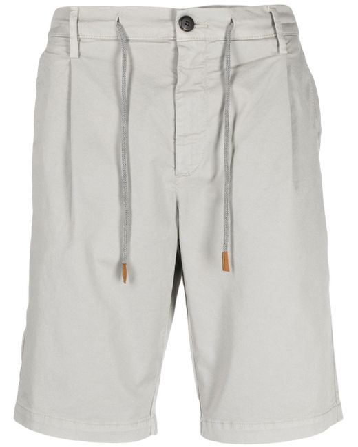 Eleventy drawstring-waistband cotton shorts