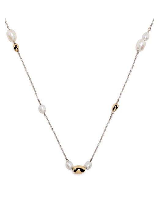 The Alkemistry 18kt white and yellow gold pearl necklace