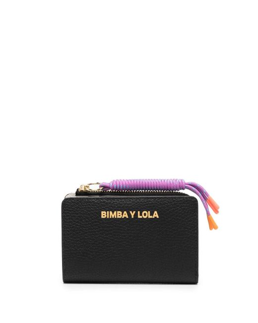 Bimba Y Lola debossed-logo leather wallet
