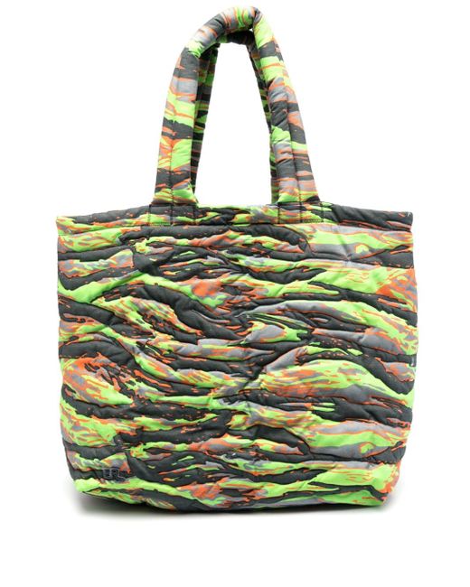 Erl camouflage-print puffer tote bag
