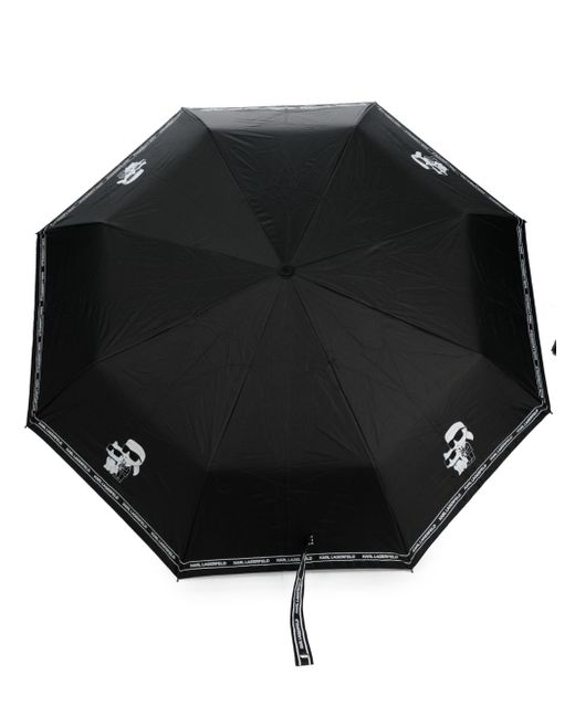 Karl Lagerfeld K/Ikonik logo-print umbrella