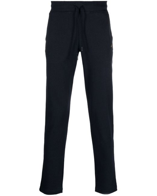 Paul & Shark logo-patch tapered-leg track trousers