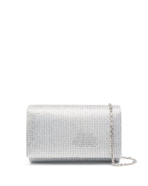 Rene Caovilla crystal-embellished clutch bag