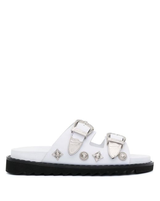 Toga Pulla double-buckle slip-on sandals