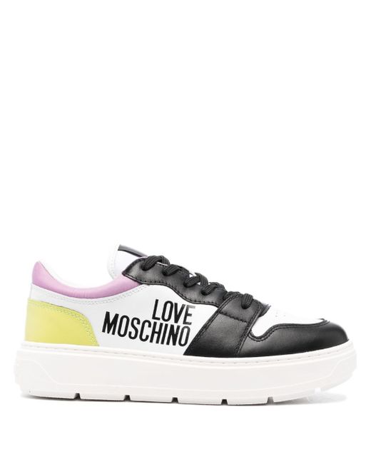 Love Moschino colour-block logo-print sneakers