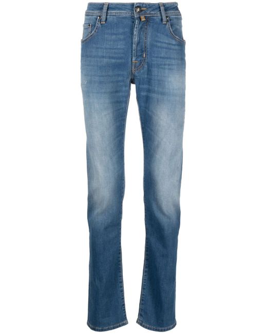 Jacob Cohёn faded straight-leg jeans