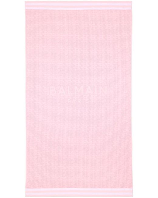 Balmain monogram jacquard towel