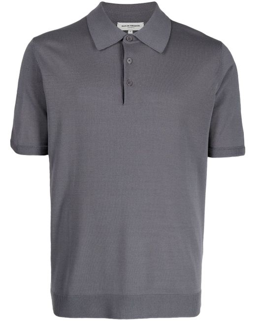 Man On The Boon. short-sleeve knitted polo shirt