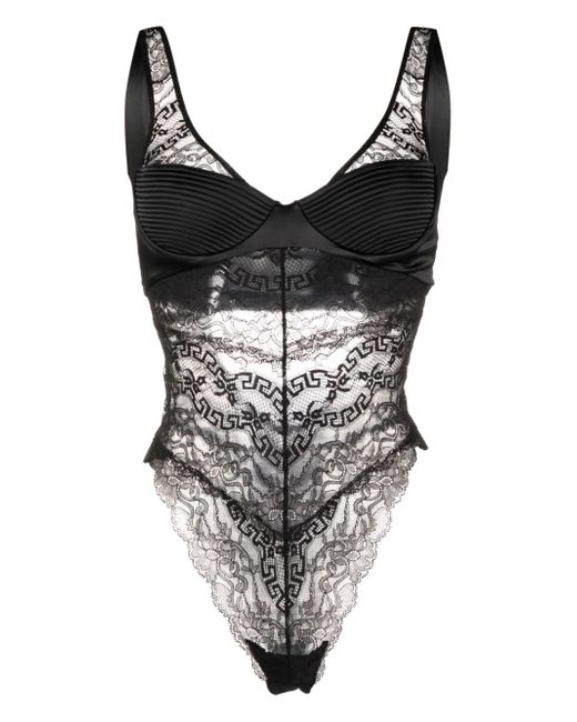 Versace lace-detail bodysuit