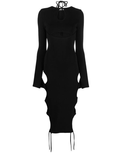 Andreādamo cut-out detail knitted dress