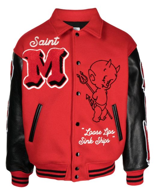 Saint Mxxxxxx Devil varsity letter jacket
