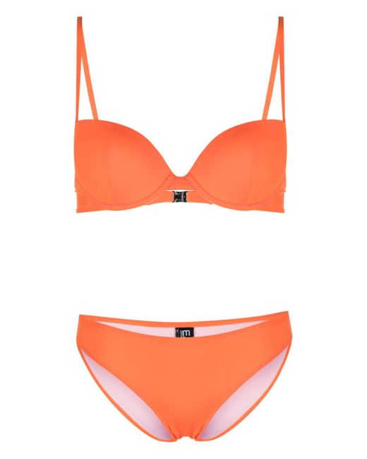 Ea7 logo-print bikini set