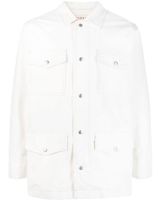 Fursac long-sleeved cotton shirt jacket