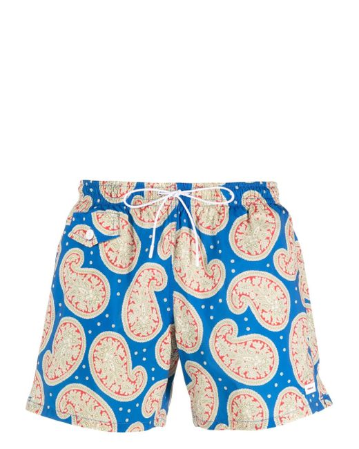 Fursac graphic-print swim shorts