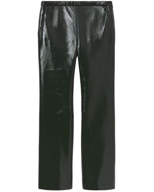 Proenza Schouler White Label vinyl cropped trousers