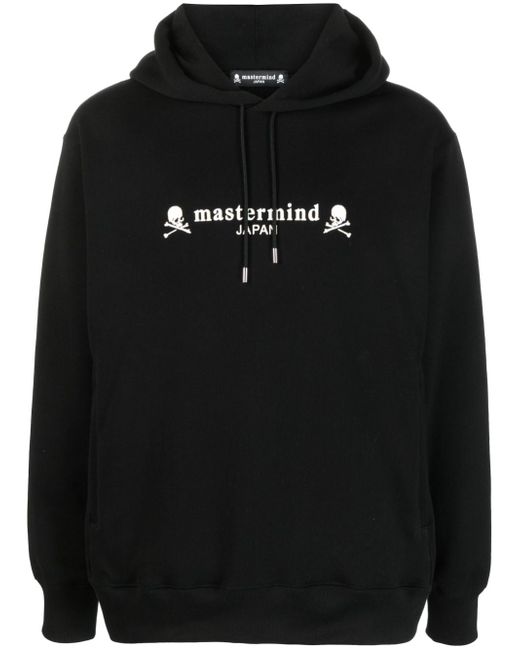 Mastermind Japan logo-print cotton drawstring hoodie