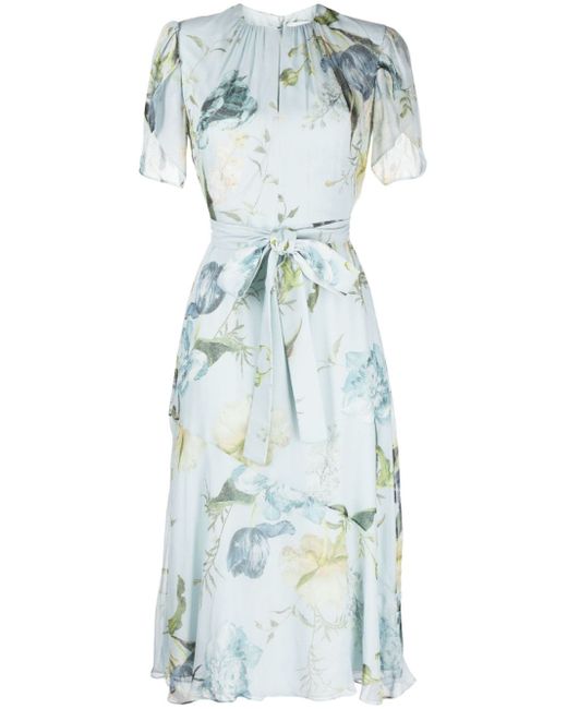 Erdem floral-print silk dress