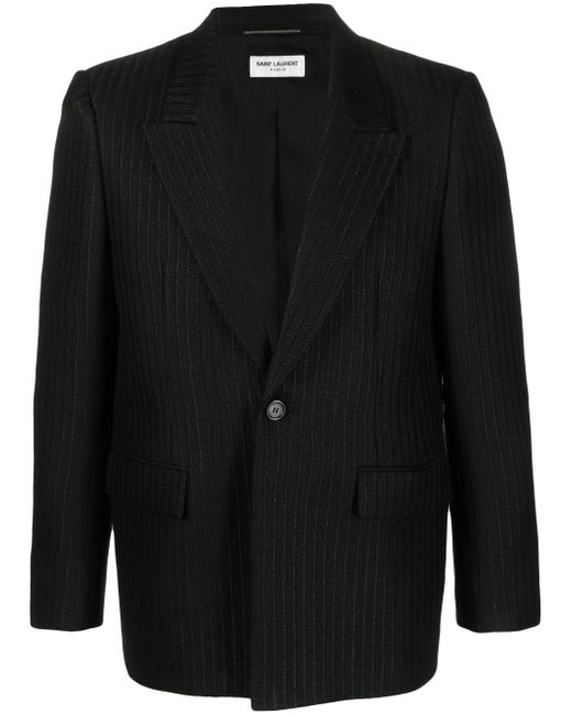 Saint Laurent single-breasted button-fastening jacket