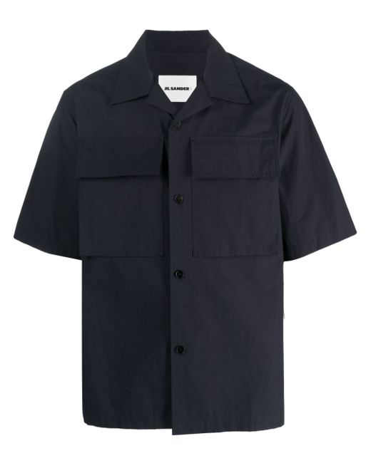 Jil Sander flap-pocket cotton shirt