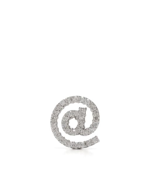Delfina Delettrez 18kt white gold Snail diamond stud earring