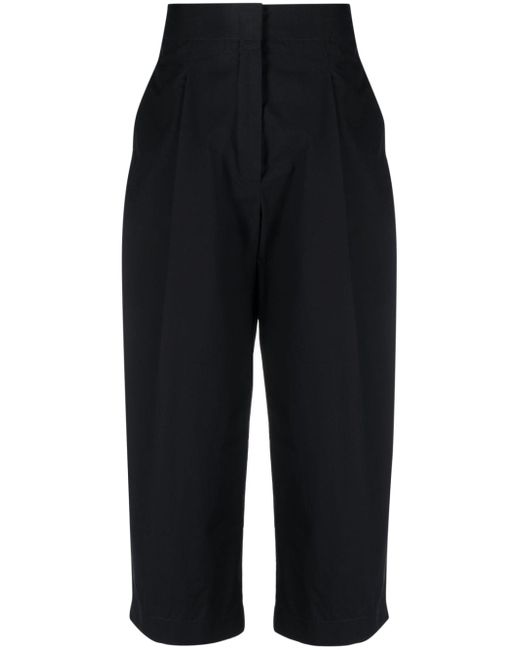 Studio Nicholson pleated cropped wide-leg cotton trousers