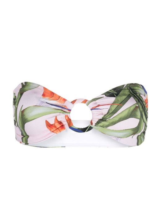 Alexandra Miro Carlotta floral-print bikini top