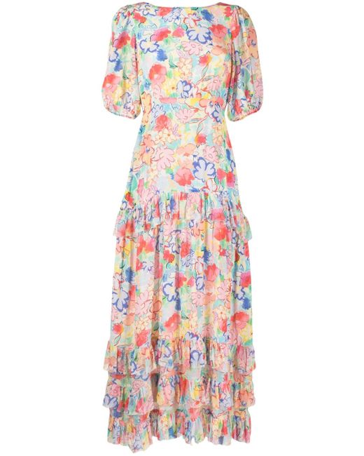 rixo Shireen floral-print midi dress