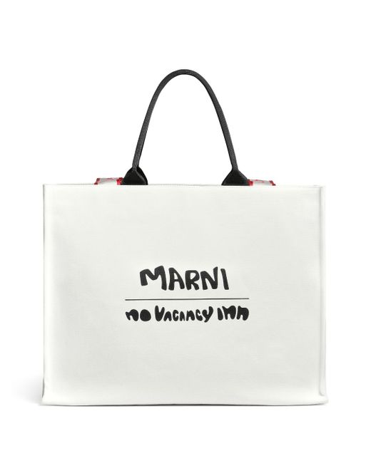 Marni logo-print shoulder bag