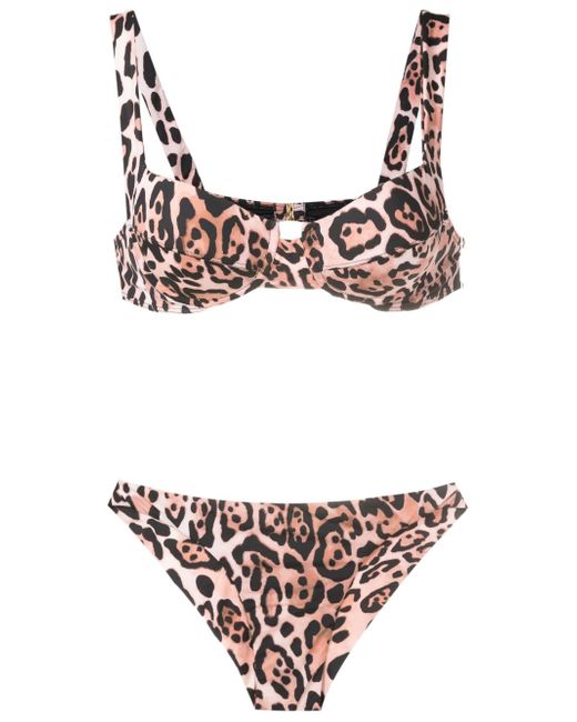 Brigitte leopard-print bikini set