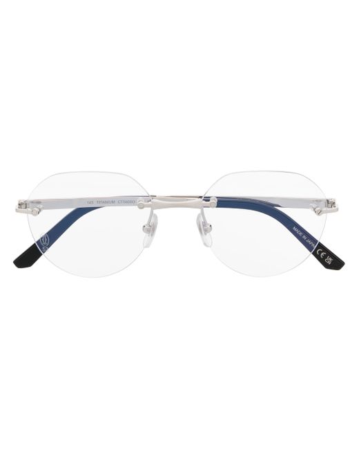Cartier frameless two-tone glasses