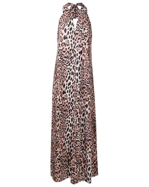 Brigitte leopard-print beach dress