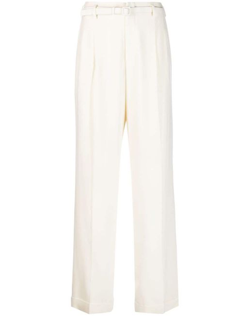 Ralph Lauren Collection Stamford belted straight-leg wool trousers