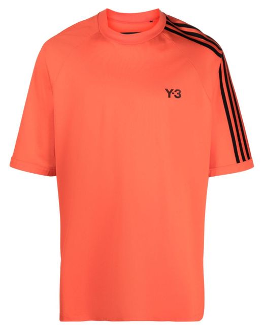 Y-3 3-stripe print T-shirt