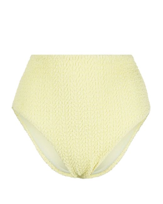 Nanushka textured high-waisted bikini bottoms