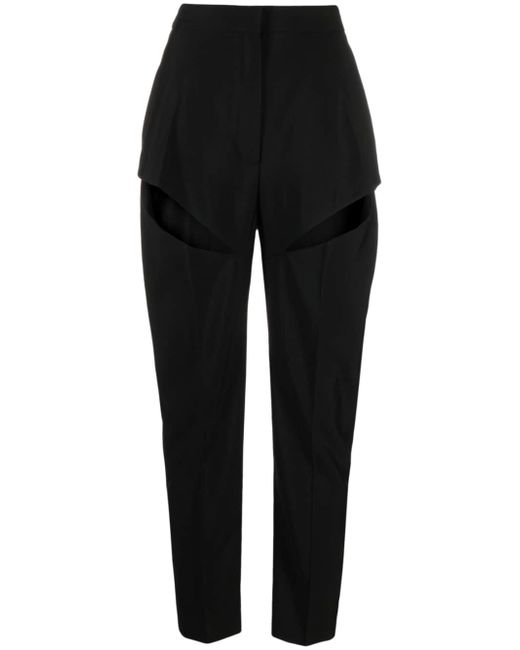 Alexander McQueen cut-out tapered trousers
